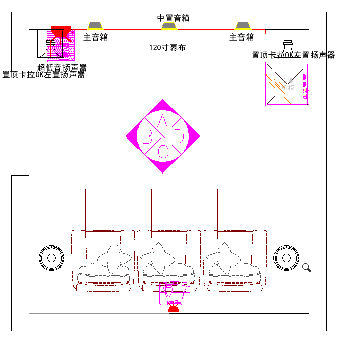 广州5平地下私人影院+卡拉